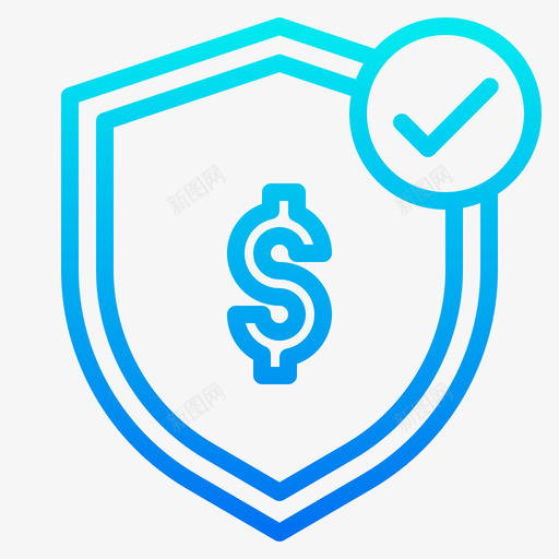 安全财务和会计2梯度图标svg_新图网 https://ixintu.com 安全 梯度 财务和会计2