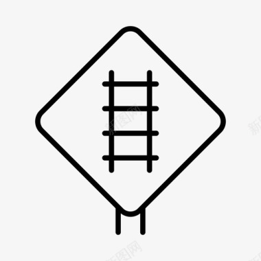 铁路道口道路图标图标
