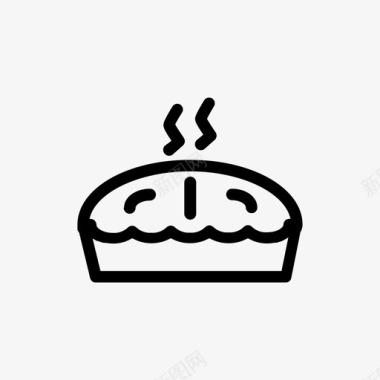派蛋糕感恩节图标图标