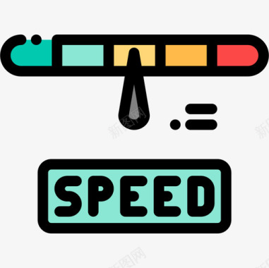 车速表车速表时间11线性颜色图标图标