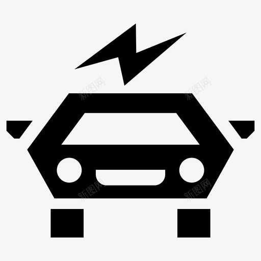 电动车充电生态图标svg_新图网 https://ixintu.com 充电 汽车 生态 电动车