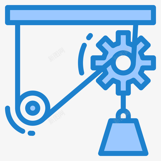 齿轮工程86蓝色图标svg_新图网 https://ixintu.com 工程 蓝色 齿轮