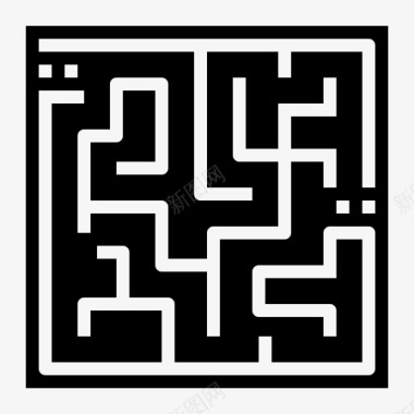 迷宫拼图路图标图标