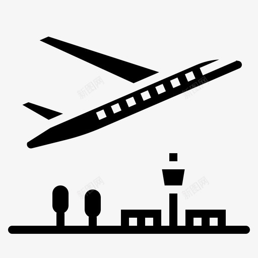 飞机飞机5实心图标svg_新图网 https://ixintu.com 实心 飞机 飞机5