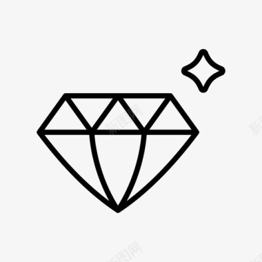 钻石金钱的象征图标图标