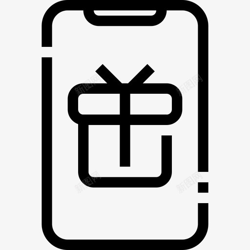 购物礼品电话图标svg_新图网 https://ixintu.com 奖励 手机 智能 电话 礼品 购物 通知