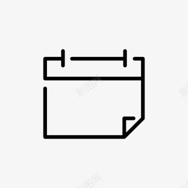 日历电子商务136线性图标图标