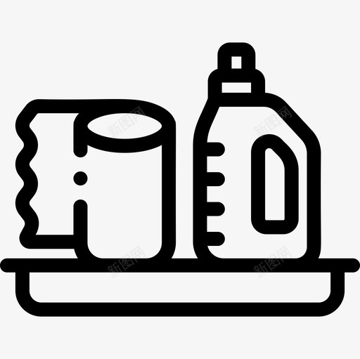 清洁用品超市43线性图标svg_新图网 https://ixintu.com 清洁用品 线性 超市