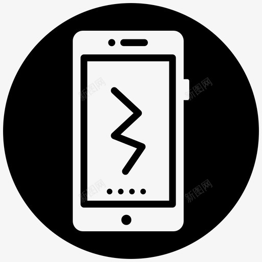 移动损坏损坏移动保险图标svg_新图网 https://ixintu.com blackfill minsfront 保护 保险 损坏 服务 移动