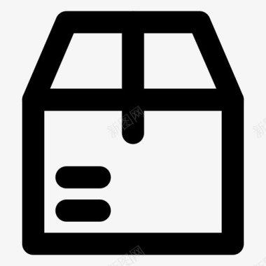 盒子电子商务包装图标图标