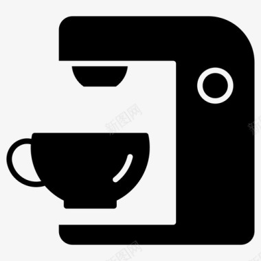 咖啡机咖啡厅饮料图标图标