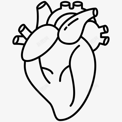 心脏主动脉血液图标svg_新图网 https://ixintu.com 主动脉 人体 器官 心脏 血液