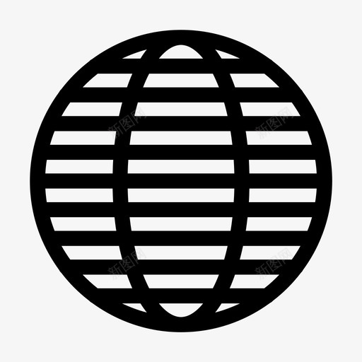 全球地球直播图标svg_新图网 https://ixintu.com 世界 全球 地球 用户界面 直播