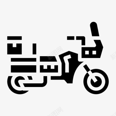旅游自行车摩托车交通工具图标图标