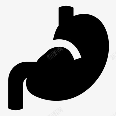 胃器官人医学图标图标