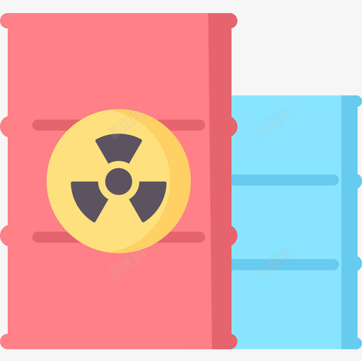有毒废物核6扁平图标svg_新图网 https://ixintu.com 废物 扁平 有毒
