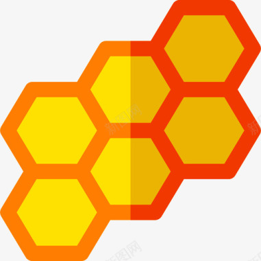 蜂巢养殖43平坦图标图标