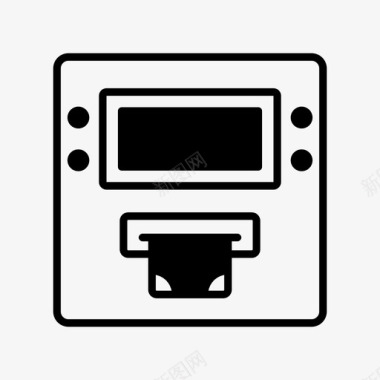 自动柜员机货币图标图标