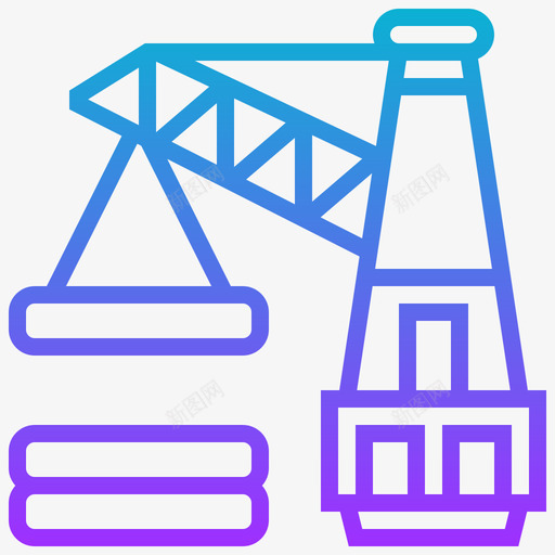 起重机工业过程24坡度图标svg_新图网 https://ixintu.com 坡度 工业过程24 起重机