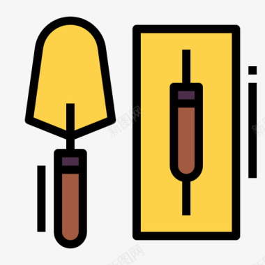 泥刀结构112线颜色图标图标