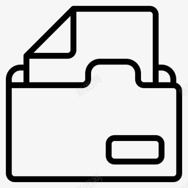 文件夹internet和浏览器1线性图标图标