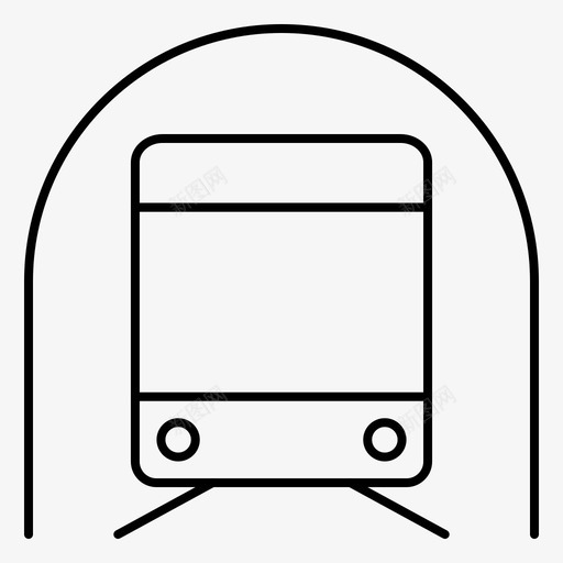 地铁交通隧道图标svg_新图网 https://ixintu.com 交通 地铁 车辆 隧道