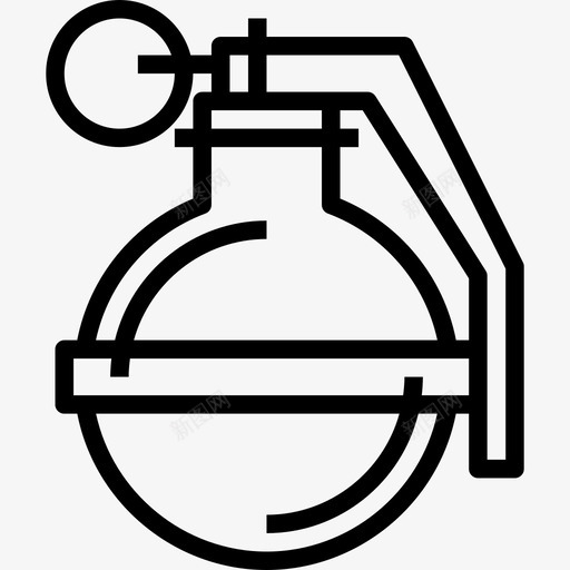 爆炸军事元素直线图标svg_新图网 https://ixintu.com 元素 军事 爆炸 直线