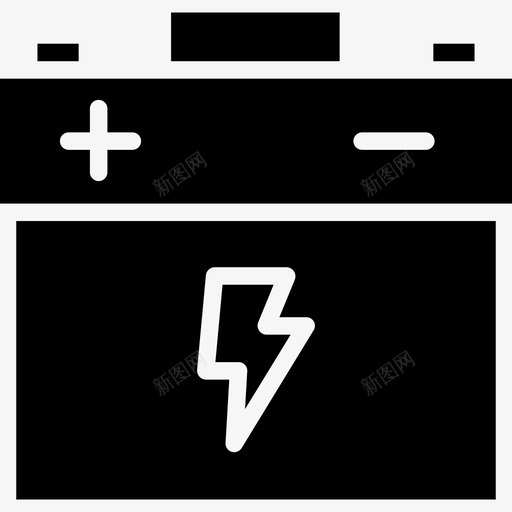 电池能量29固态图标svg_新图网 https://ixintu.com 固态 电池 能量