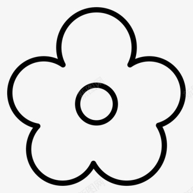 花自然花盆图标图标