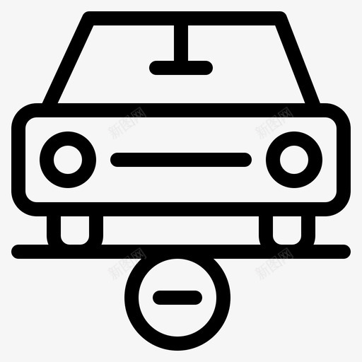 删除车辆减去汽车图标svg_新图网 https://ixintu.com 减去 删除 汽车 车辆