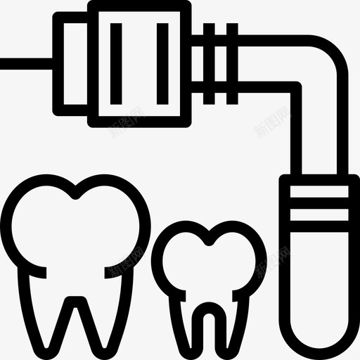 干净牙科护理20线性图标svg_新图网 https://ixintu.com 干净 牙科护理20 线性