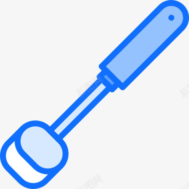 勺子厨房101蓝色图标图标