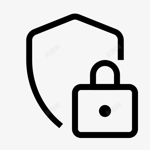 安全锁密码保险箱图标svg_新图网 https://ixintu.com 保险箱 安全 密码 防护罩