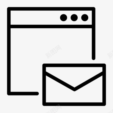 邮件浏览器mac消息图标图标