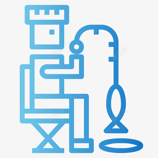 冰上捕鱼83冬季梯度图标svg_新图网 https://ixintu.com 冬季 冰上 捕鱼 梯度