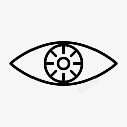 成员应用查看器眼睛外观视图图标高清图片