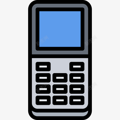 手机旧设备2彩色图标svg_新图网 https://ixintu.com 彩色 手机 设备