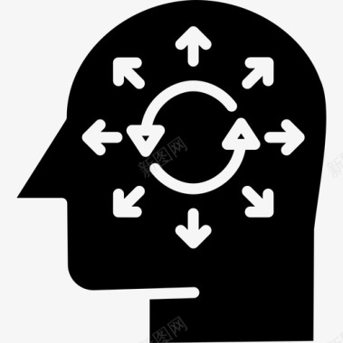 过程数据科学3固体图标图标