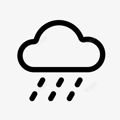 大雨svg_新图网 https://ixintu.com 大雨