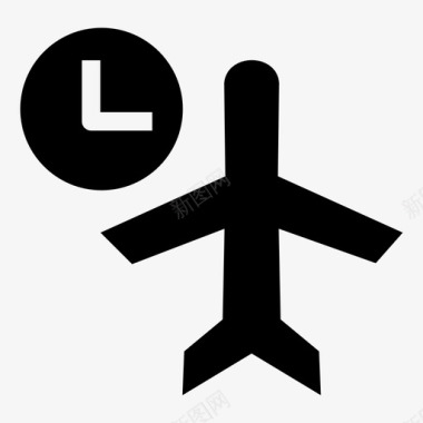 延误机场商务图标图标