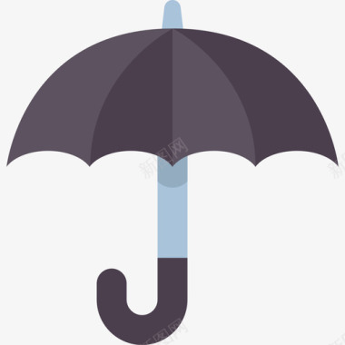 雨伞葬礼5号扁平图标图标