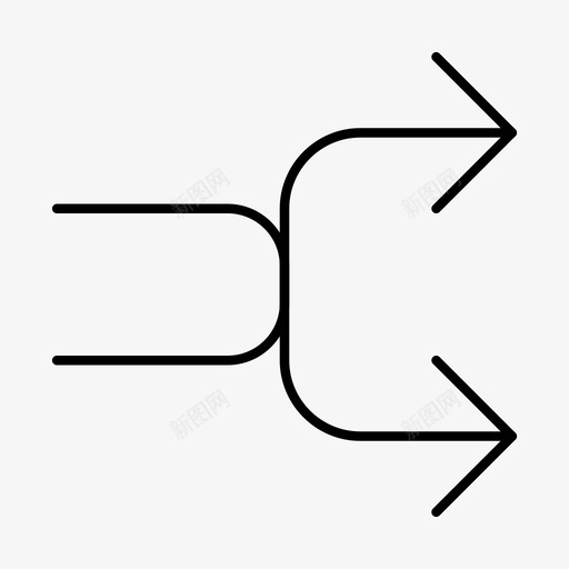 箭头随机播放材料细线集70图标svg_新图网 https://ixintu.com 播放 材料 箭头 细线 随机