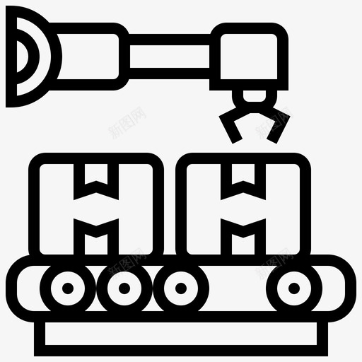 输送机工业过程26线性图标svg_新图网 https://ixintu.com 工业 线性 输送机 过程