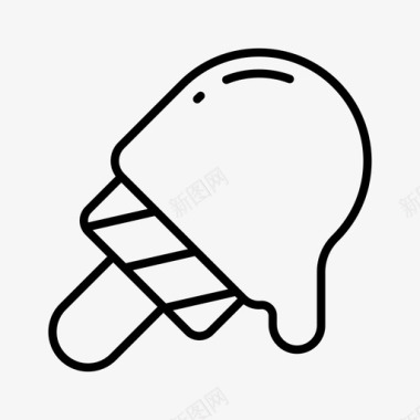 冰淇淋冰棒快餐图标图标