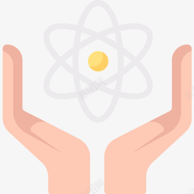 原子核6扁平图标图标