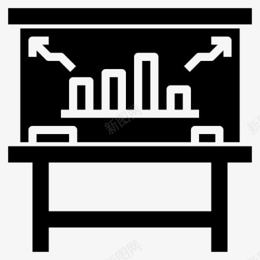 白板教育矩形图标图标