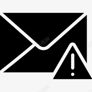 电子邮件警告请勿垃圾箱图标图标