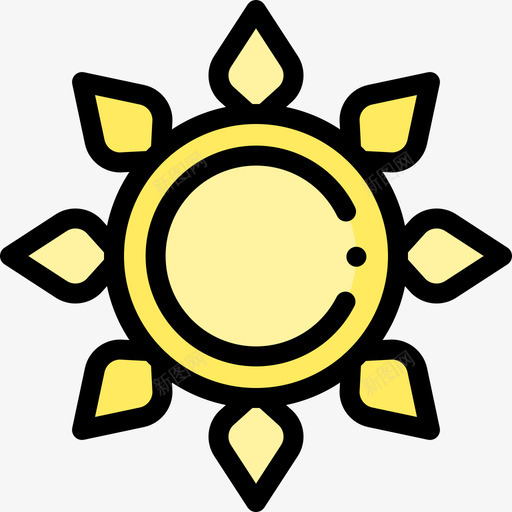 太阳西班牙6线性颜色图标svg_新图网 https://ixintu.com 太阳 线性 西班牙 颜色