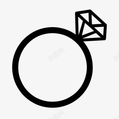 钻石宝石戒指图标图标