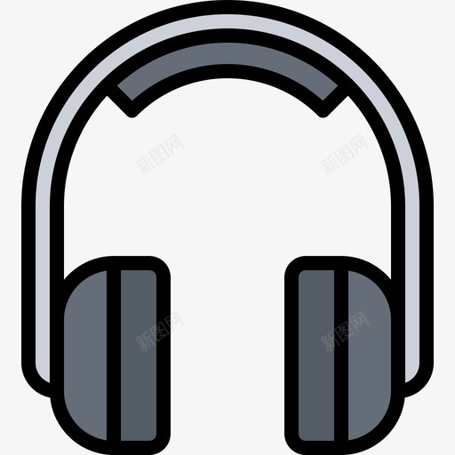 耳机设备45彩色图标svg_新图网 https://ixintu.com 彩色 耳机 设备45